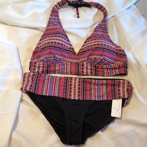 Anne Cole 2 piece matching Bikini Set Sz XL